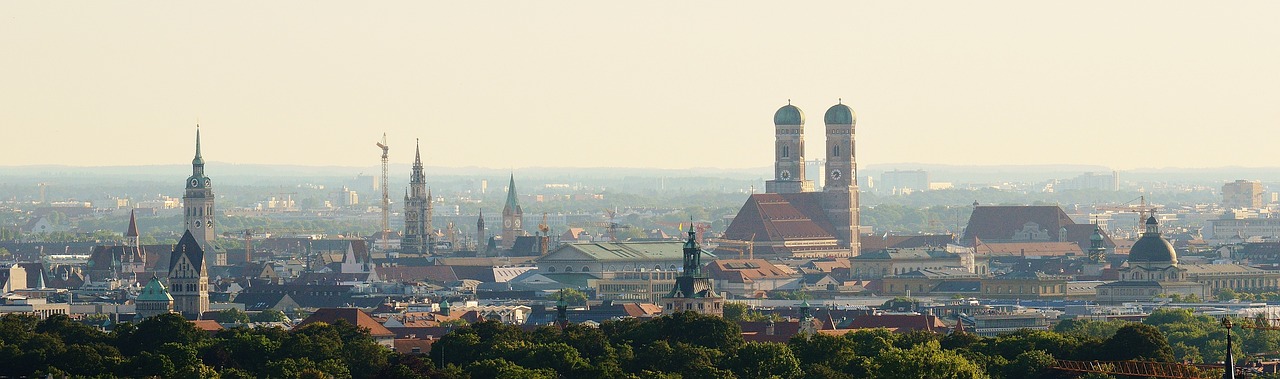 Blick Panorama Muenchen